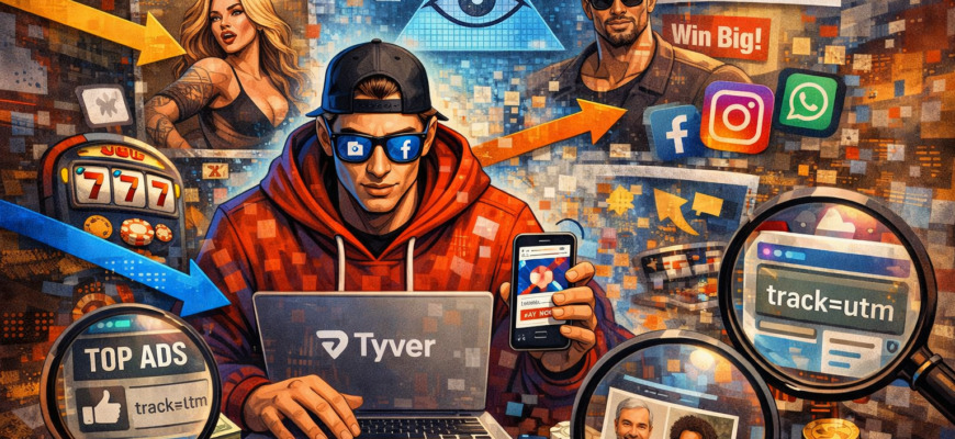 Как наблюдать за рекламой конкурентов и копировать их связки: гайд по спаингу в Tyver