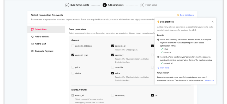 TikTok Events Manager Diagnostics